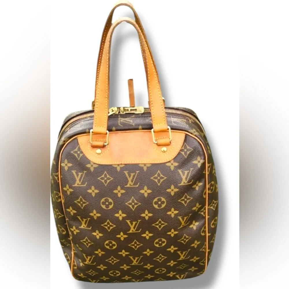 EUC Louis Vuitton LV Hand Bag Excursion Brown Monogram Classic Vintage UNISEX